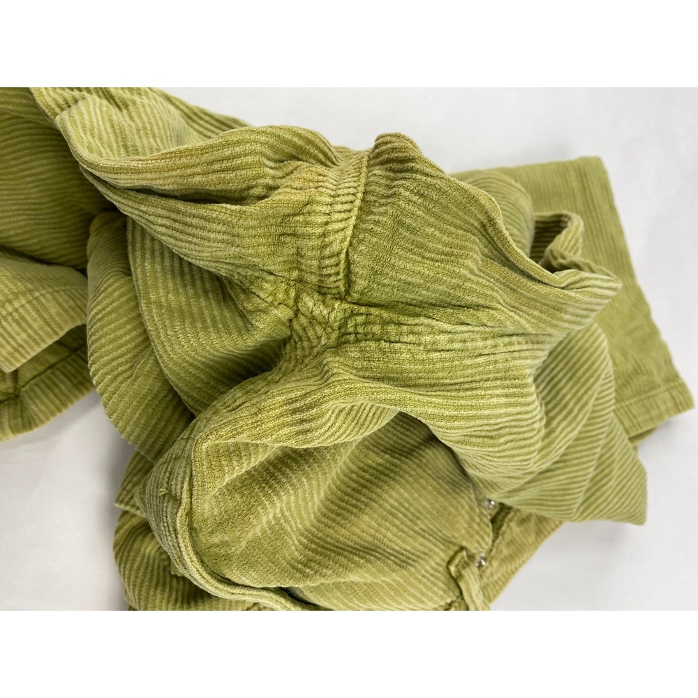 BDG High and Wide Leg Pants Women's Size 26 Green Corduroy - Flawed - Picture 7 of 16